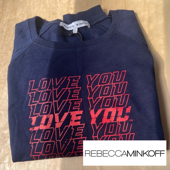 Rebecca Minkoff Jennings "Love You" Sweatshirt - Picture 1 of 11